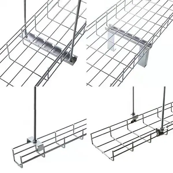 Malla galvanizada para soporte de bandejas de cables