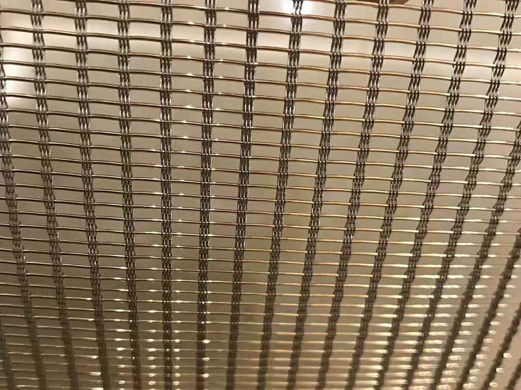 Glass sandwich decorative wire mesh