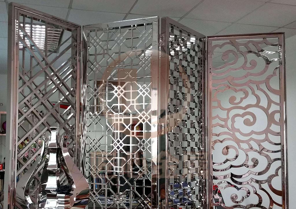 Metal screen partition decorative mesh