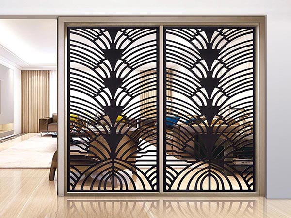 Metal screen partition decorative mesh